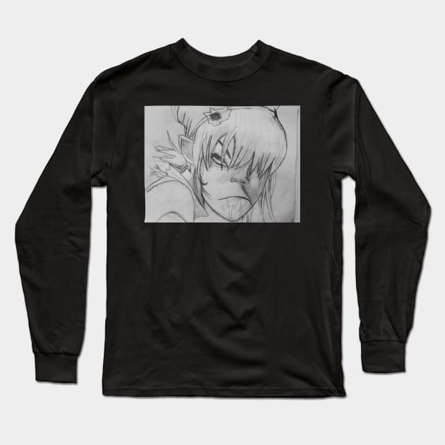 Cyborg Long Sleeve T-Shirt by PuddinGal4302